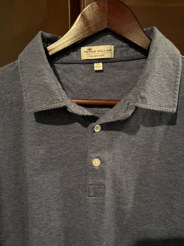 Bundled Set of Two Peter Millar Crown Soft Golf Polos (XL)