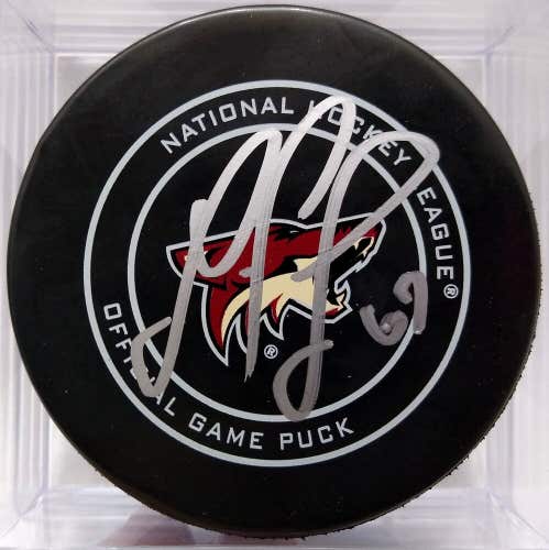 LAWSON CROUSE Autographed Arizona Coyotes NHL Hockey OFFICIAL GAME PUCK Signed