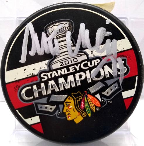 ANTTI NEIMI Autographed Chicago Blackhawks 2010 Stanley Cup Champs Hockey Puck