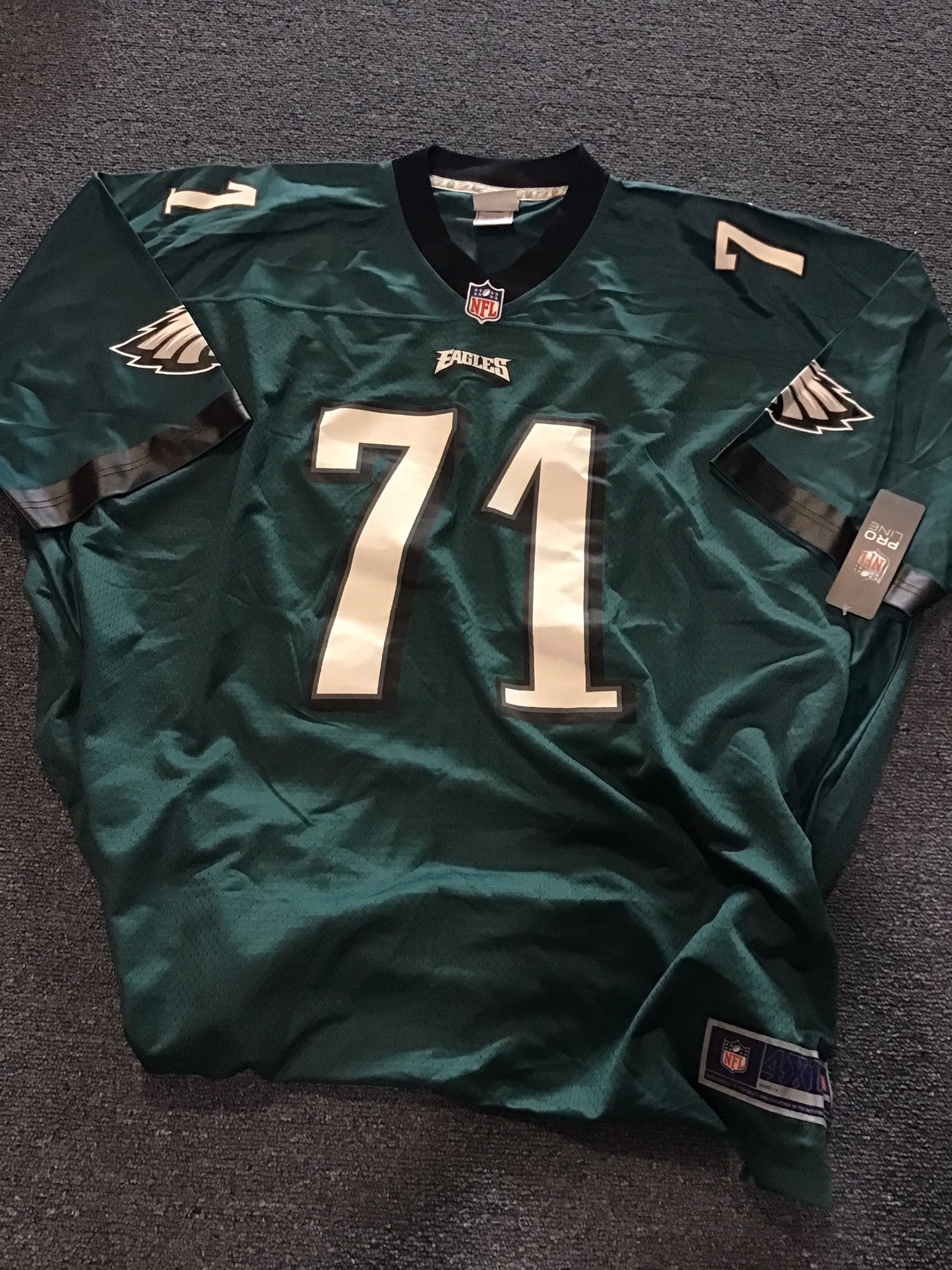 NWT Philadelphia Eagles Men's 4XL PROLINE Jersey #71 Peters