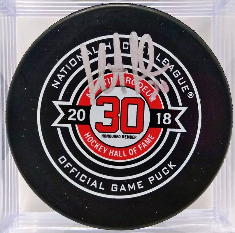 Martin Brodeur New Jersey Devils Autographed Official Game Puck
