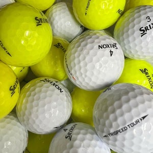 24 Srixon Trispeed/Trispeed Tour AAAA Used Golf Balls....Yellow included