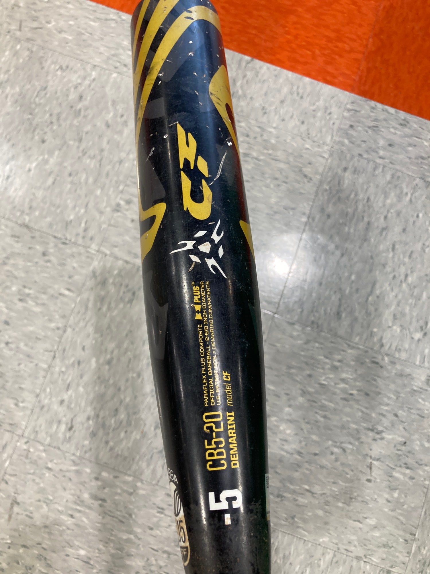 2020 DEMARINI CF ZEN 31/26 (-5) USSSA Baseball Bat CB5-20 Black Gold 2-5/8