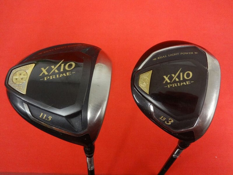 XXIO Prime 10 11.5° Driver 15° 3 Wood Set RH Factory Regular Flex