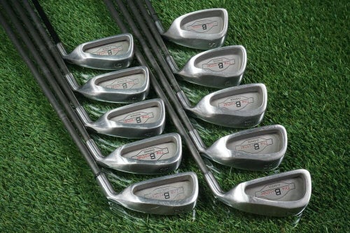THE BROTHER OVERSIZE 2-PW + SW IRONS SET W/ REGULAR GRAPHITE FLEX SHAFTS