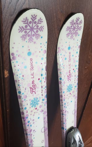 110cm Jr./Kids Skis GIRLS ELAN LIL SPICE with Jr. ELAN EL 4.5 Bindings *USED* CLEAN
