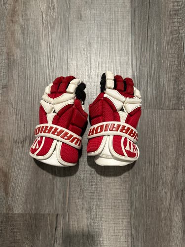 Used Player's Warrior Medium Mac-D Lite 2 Lacrosse Gloves