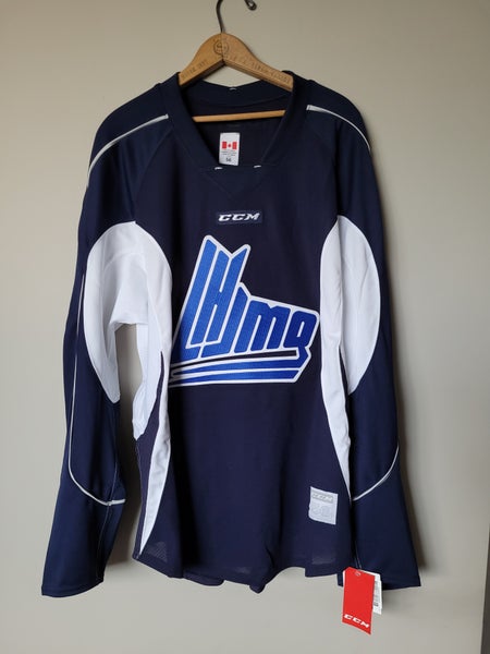 NEW! Size 56 BLUE Adidas Hockey Practice Jersey Blank