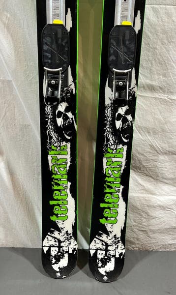 K2 Hippy Stinx 191cm Twin-Tip Telemark Skis Linken Step-In