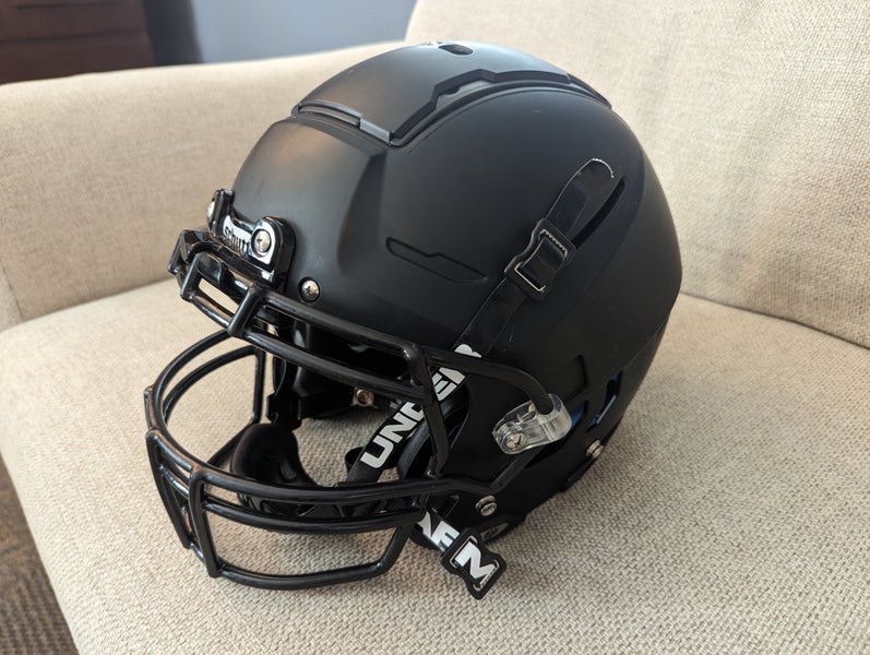 Schutt F7 LX1 Youth Football Helmet (L, Matte Black) 