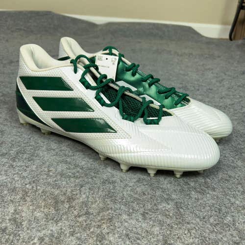 Adidas Mens Football Cleats 16 White Green Shoe Lacrosse Freak Carbon Low X2