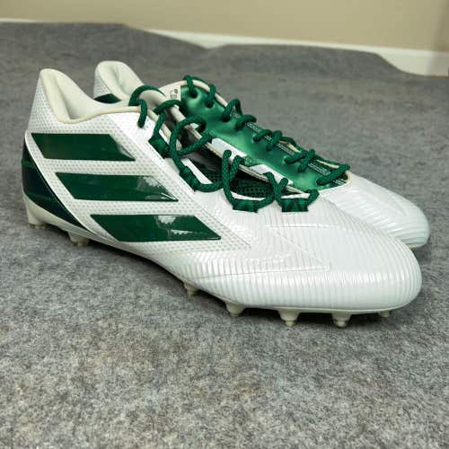 Adidas Mens Football Cleats 16 White Green Shoe Lacrosse Freak Carbon Low X3
