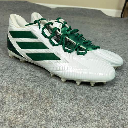 Adidas Mens Football Cleats 16 White Green Shoe Lacrosse Freak Carbon Low X1