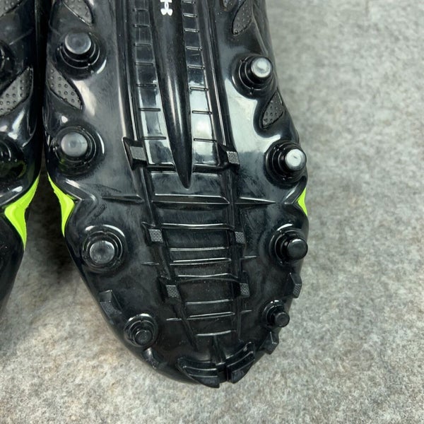 Under Armour Mens Football Cleat 15 Black White Shoe Lacrosse Highlight High C9