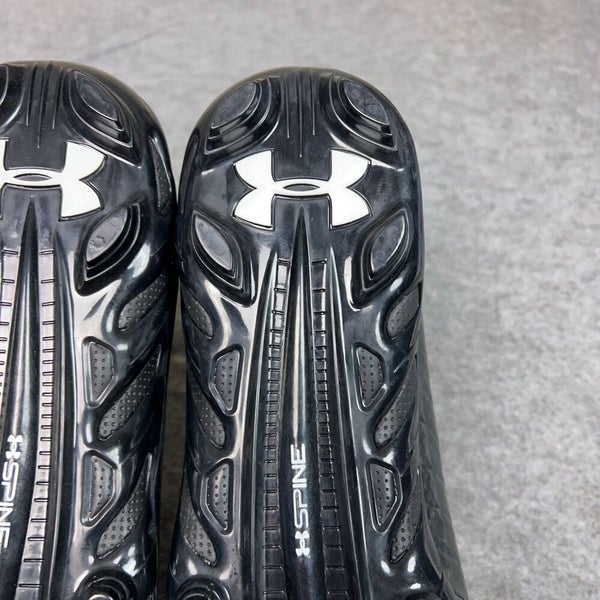 Under Armour Mens Football Cleat 15 Black White Shoe Lacrosse Highlight High C1