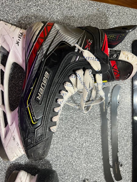 Senior Used Bauer Vapor 2X Pro Hockey Skates Regular Width Size 8