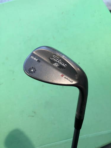 Used Titleist Vokey SM6 Steel Grey S-Grind Right Wedge 54