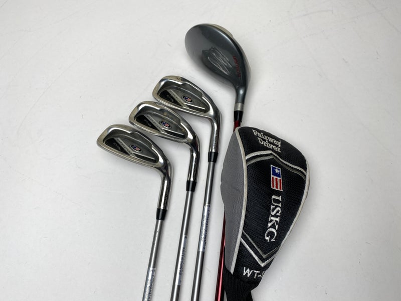 US Kids Ultralight WT-10u Set 3W, 6i, 8i, PW, Putter Ul 60" Graphite Jr RH HC