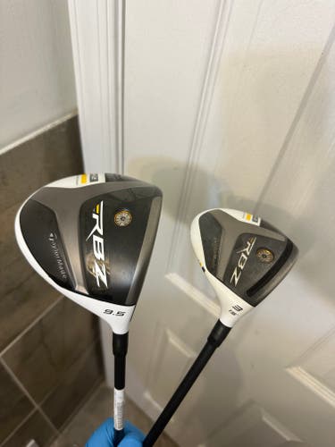 TaylorMade RBZ STAGE 2 Driver 9.5*& 3 FairwayWood 15* Stiff Flex Right Handed