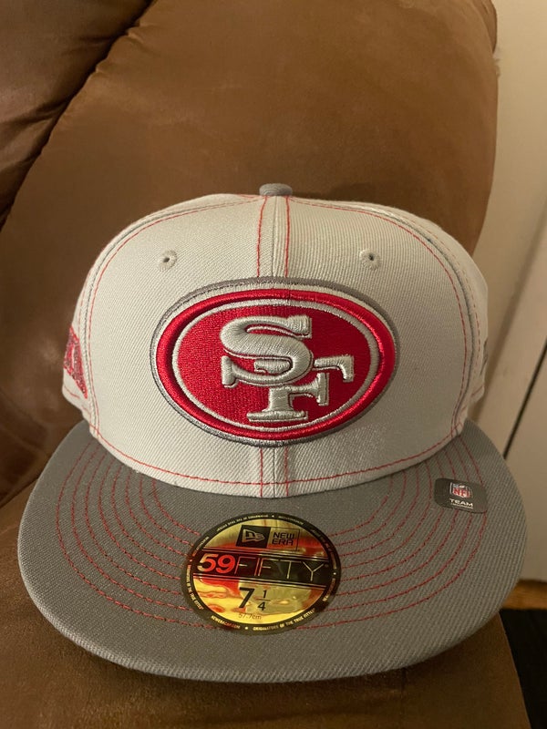 Vintage Reebok San Francisco 49ers Forty-Niners NFL Fitted Hat Cap 7 5/8 |