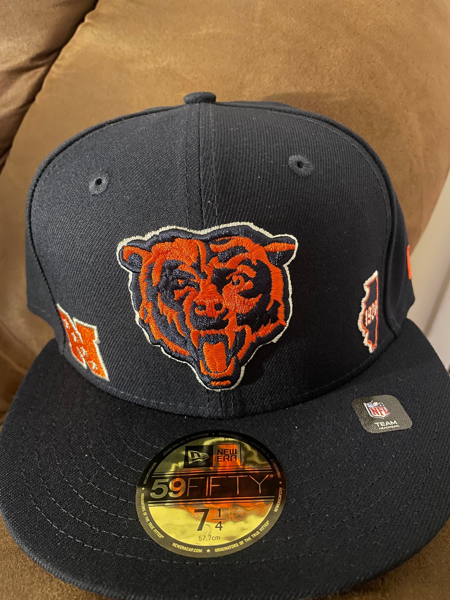 Chicago Bears New Era NFL Identity Fitted Hat 7 1/4