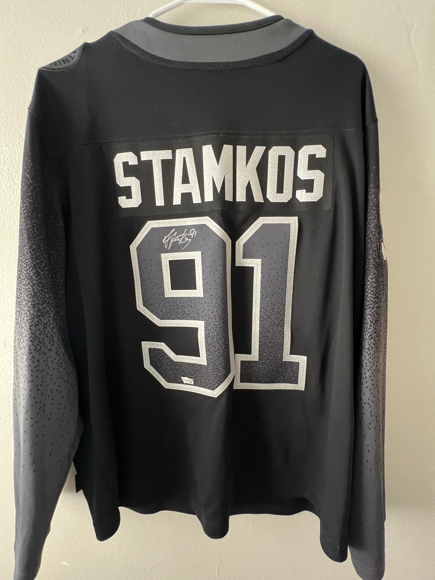 Steven Stamkos Tampa Bay Lightning Autographed Black Alternate Adidas  Authentic Jersey