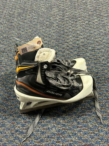 Junior Used Bauer Elite Hockey Goalie Skates D&R (Regular) 3.0