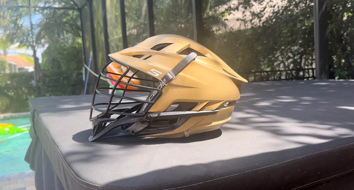 Gold Cascade S Lacrosse Helmet ( Good Condition)