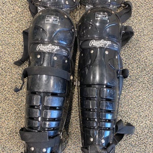 Used Adult Rawlings Catcher's Leg Guards