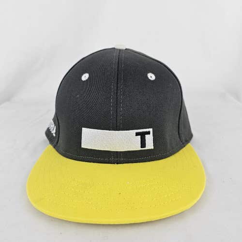 True Linkswear Live True Gray Yellow Cotton SnapBack Golf Hat Ball Cap