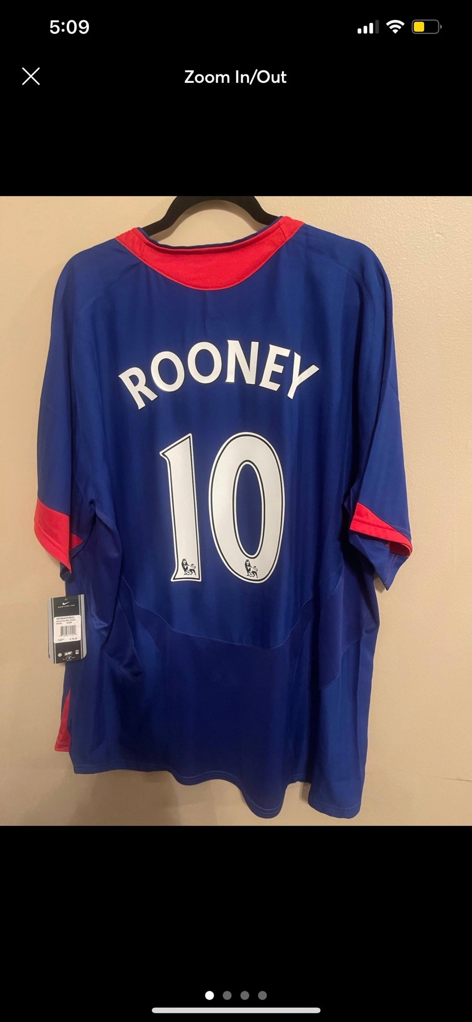 Nike Manchester United Wayne Rooney 10 Men's M