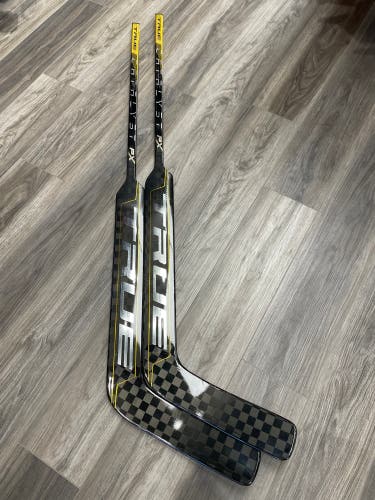 2 Regular True Catalyst PX 24" Goalie Sticks