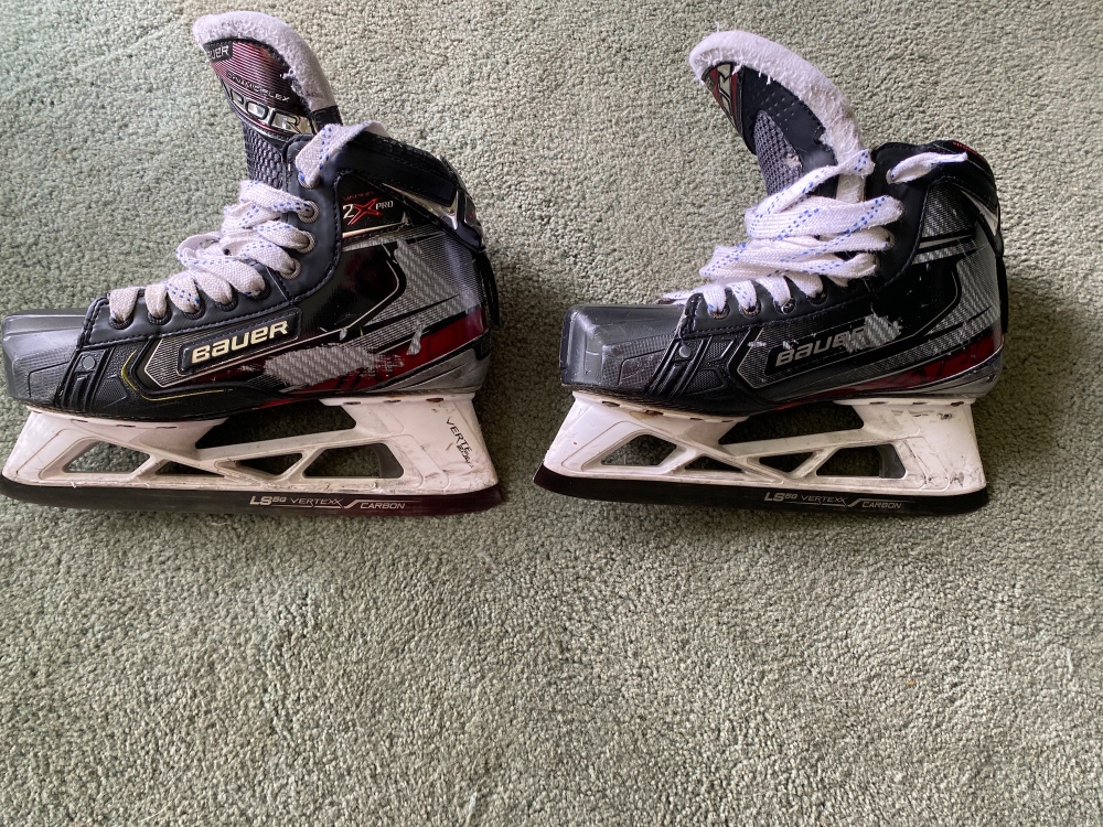 Used Bauer Regular Width Pro Stock Size 7 Vapor 2X Pro Hockey Goalie Skates