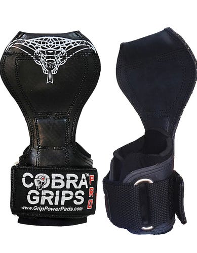 Cobra Grips PRO Weight Lifting Gloves Heavy Duty Straps Alternative Power Lifting Hooks