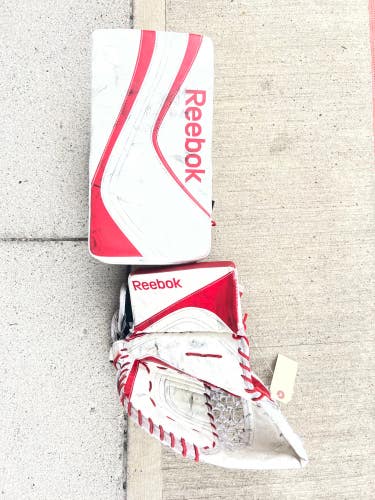 Used Reebok XLT24 Regular Goalie Gloves & Blockers