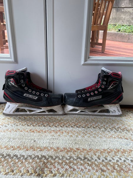 Used Bauer Regular Width Size 9 Vapor 1X Hockey Goalie Skates