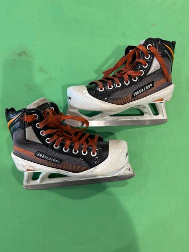 Junior Used Bauer Performance Hockey Goalie Skates D&R (Regular) 4.0