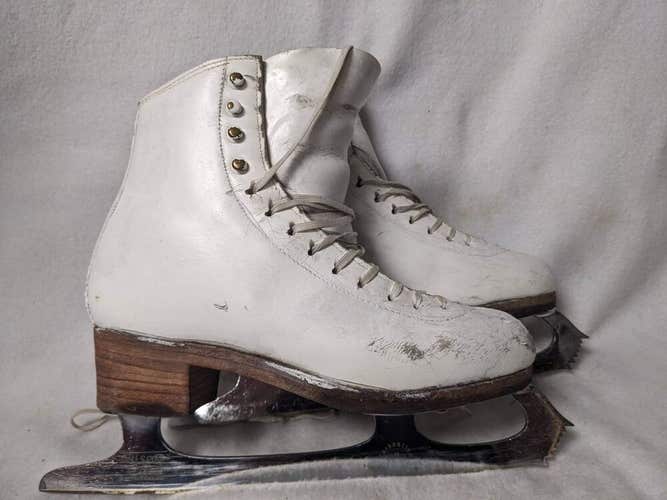 Wilson Skates S.P.Teri Figure Ice Skates Size 3 Color White Condition Used