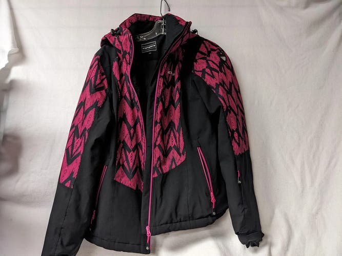 Icepeak Hooded Women's Ski/Board Coat/Jacket Size Women's 42 M? Color Pink Condi