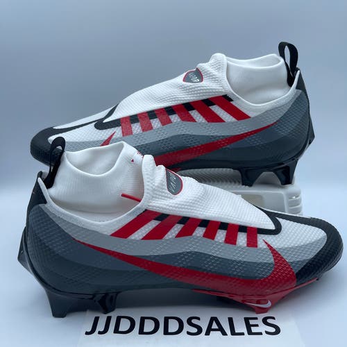 Nike Vapor Edge 360 Pro Black Red Ghost Football Cleats DV0778-002 Men’s Sz 12