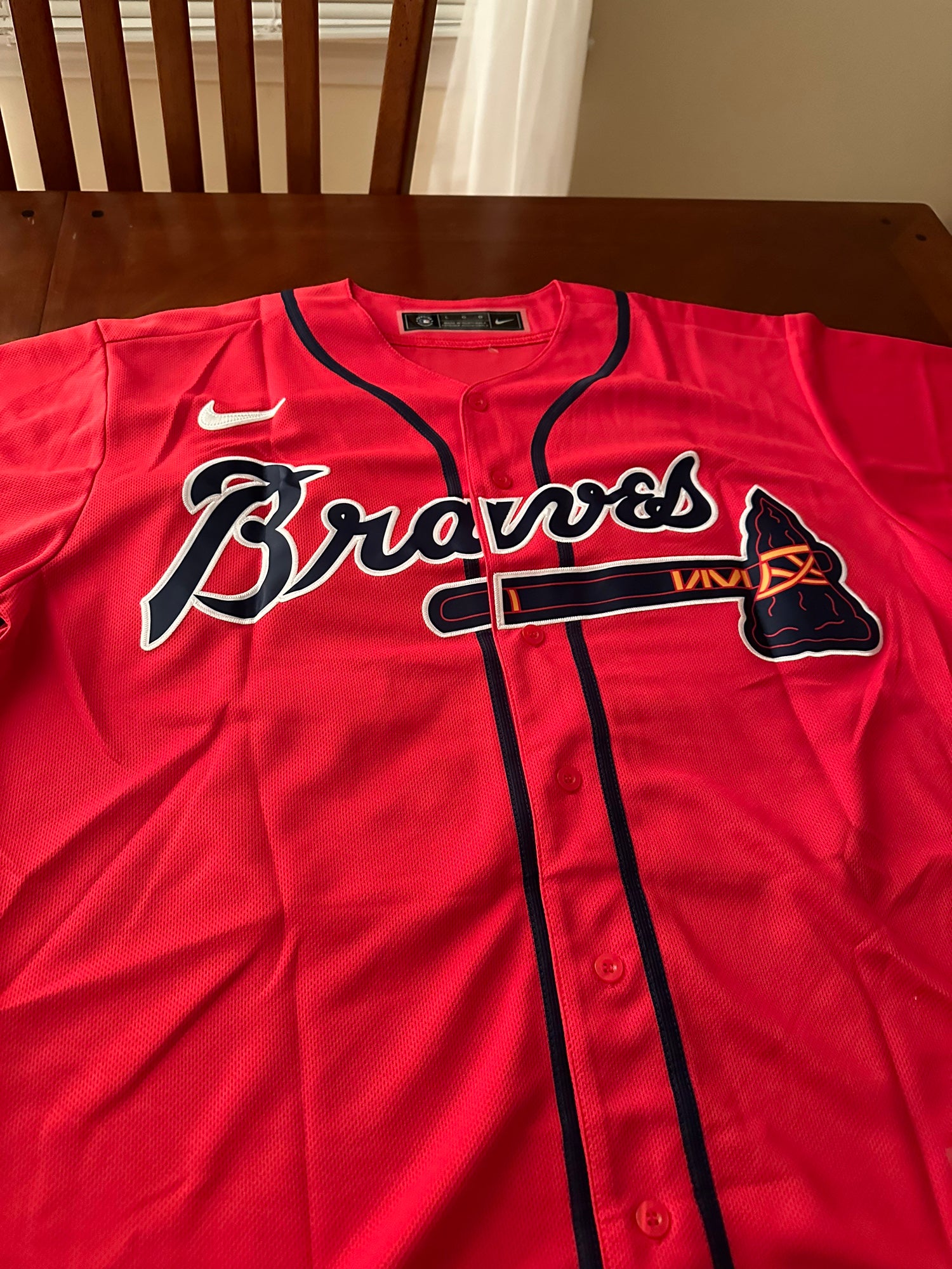 all red braves jersey