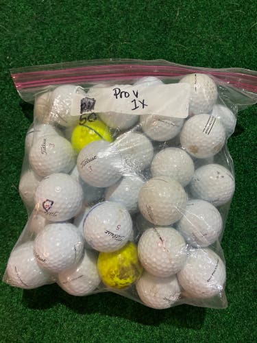 Used Titleist 50 Pack Pro V1x Balls