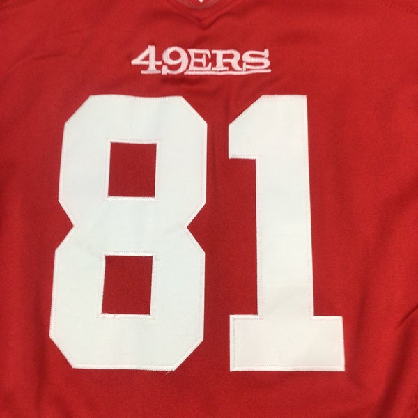 Nike San Francisco 49ers Anquan Boldin #81 signed NFL on field jersey.  Stitched. XL