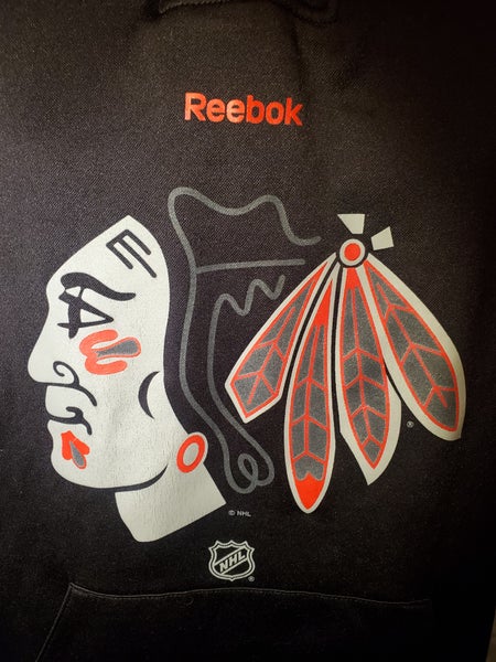 Chicago Blackhawks 511 Reebok 1/4 Zip Pullover Black - Hockey