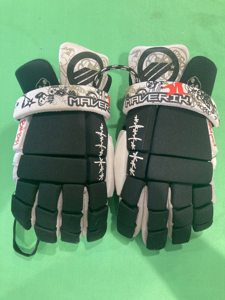 Used Position Maverik Lacrosse Gloves 10"