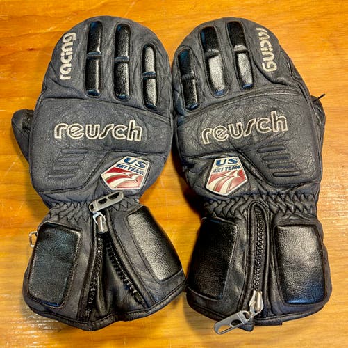 Black Used Large Adult Unisex Reusch Gloves