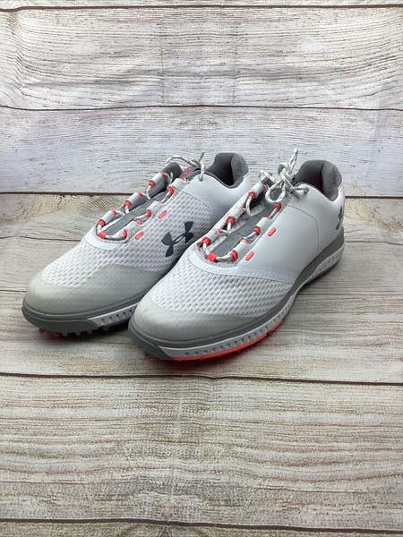 NEW Under Armour Fade RST White Gray Pink Golf Shoes Women's