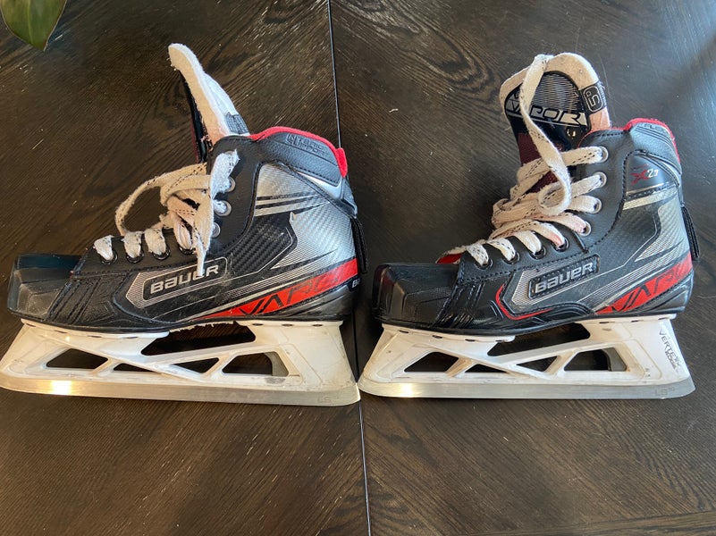 Used Bauer Regular Width Size 6 Vapor X2.7 Hockey Goalie Skates