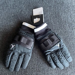 Nike Jordan Black Insulated Training Gloves Size Medium