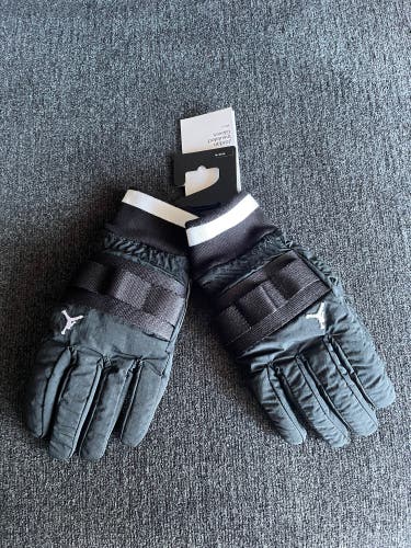 Nike Jordan Black Insulated Training Gloves Size Medium